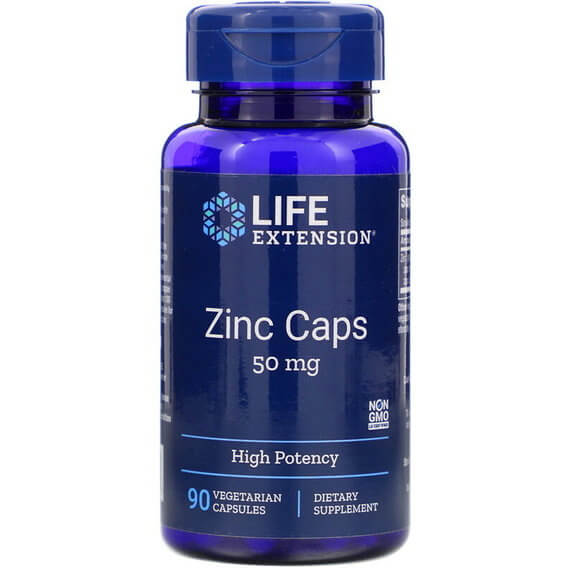 Цинк Life Extension Zinc Caps 50 mg