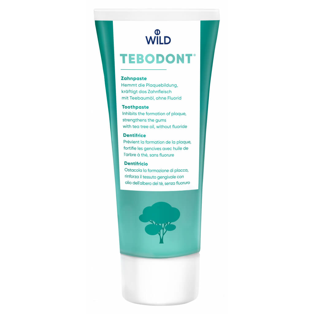 Зубна паста з олією чайного дерева без фториду Dr. Wild Tebodont Toothpaste