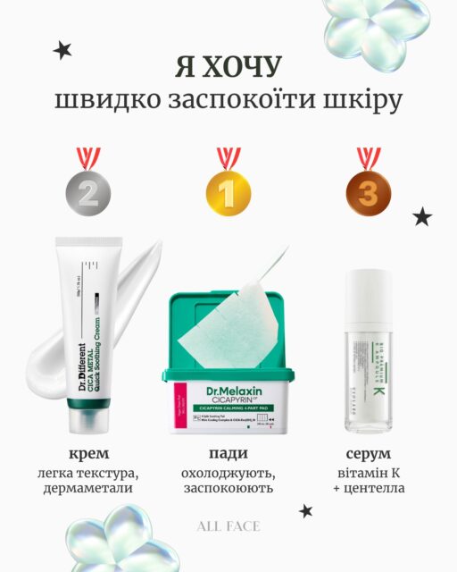 Які баночки заслужили місце на п’єдесталі?

Зібрали для вас рейтинг засобів, які справді варті уваги. І щоб вам було простіше знайти саме те, що потрібно, окремо розподілили наших фаворитів за найпопулярнішими запитами цього літа ☀️

Пишіть «ТРІУМФ» у коментарях, і ми надішлемо вам усі посилання в Direct 💌