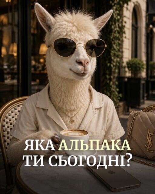 У кожної з нас є внутрішня альпака.
Яка сьогодні ти? 

Надішли цей пост подрузі — нехай знайде себе 🦙