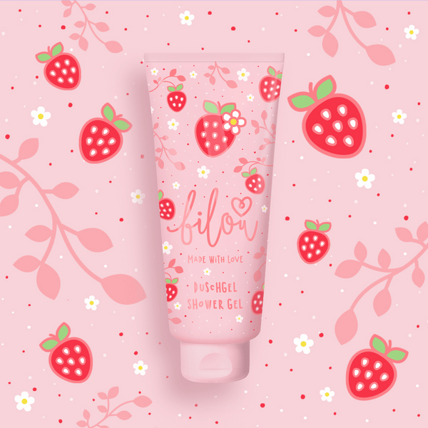 Гель для душу BILOU Shower Gel Sweet Strawberry (аромат солодкої полуниці)