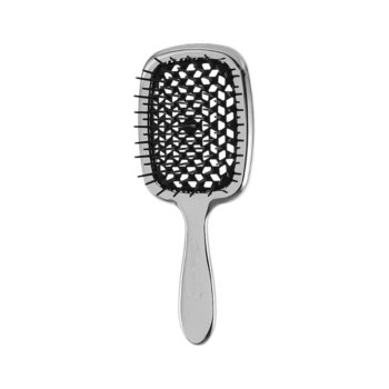 Щітка для волосся Janeke Superbrush The Original Italian Patent Silver Black