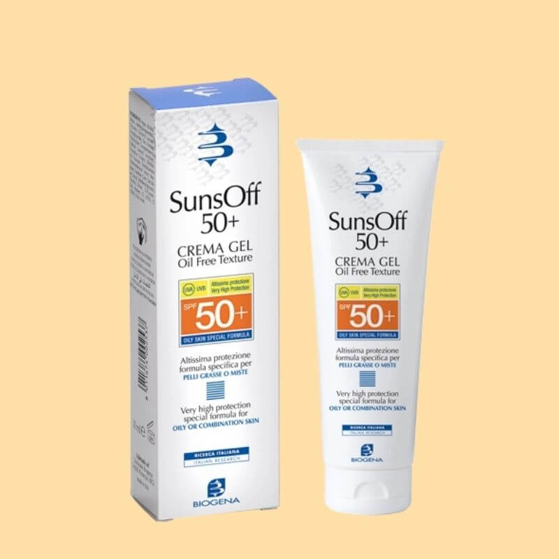 Sunscreen gel for oily and combination skin Biogena SunsOff Cream Gel SPF 50+