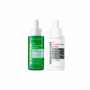 Набір серумів Nine Less з азелаїновою + гліколевою кислотою A-Control 10% Azelaic Acid Serum + Molecule-Clear 5% Glycolic Acid Serum