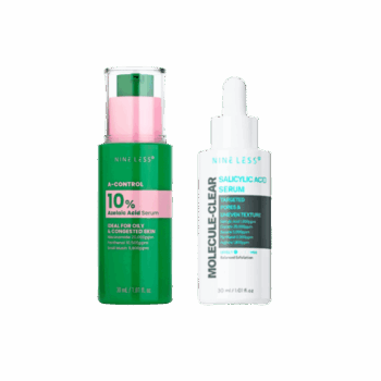 Набір серумів Nine Less з азелаїновою + саліциловою кислотою A-Control 10% Azelaic Acid Serum + Molecule-Clear Salicylic Acid Serum