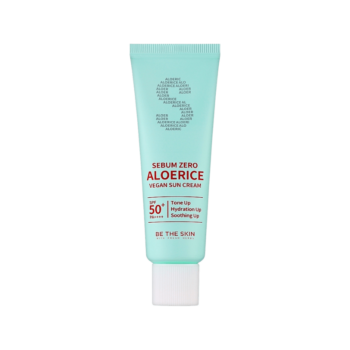 Легкий сонцезахисний крем Be The Skin Sebum Zero Aloerice Vegan Sun Cream SPF 50+ PA++++