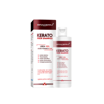 Шампунь проти лупи та себорейного дерматиту з сечовиною Braderm Kerato Psor Shampoo