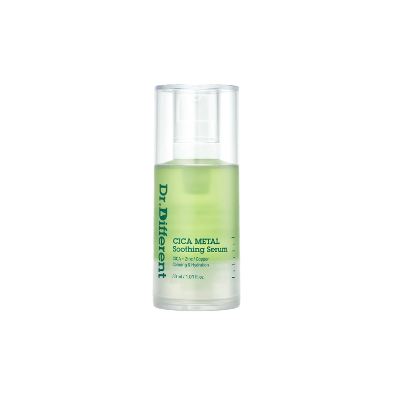 Заспокійливий серум з цинком і трипептидом міді Dr.Different Cica Metal Sooting Serum