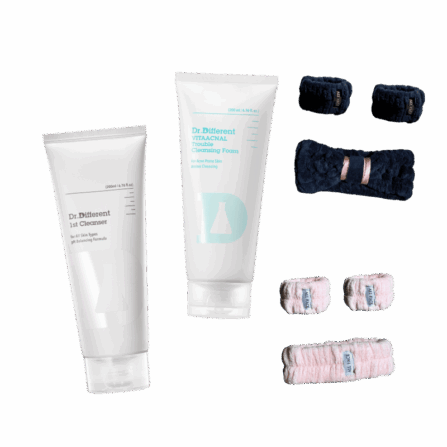 Набір для комплексного очищення обличчя Dr.Different + ALL FACE Complete Cleansing Set Bundle