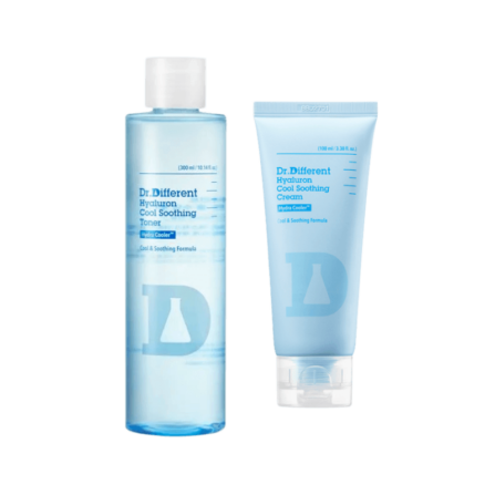Набір для зволоження (тонер і крем) Dr.Different Hyaluron Cool Soothing Set