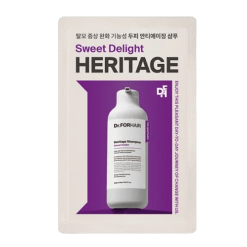 Антивіковий шампунь для ослабленої шкіри голови та тонкого волосся Dr.Forhair Heritage Shampoo Sweet Delight, 10ml (sample)