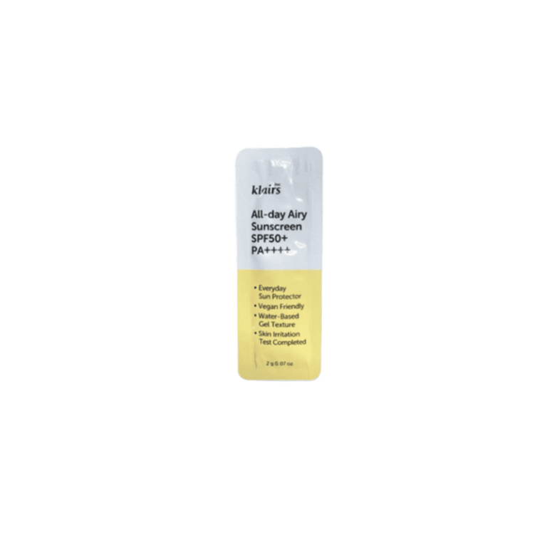 Сонцезахисний крем Dear, Klairs All-day Airy Sunscreen SPF 50+ 2мл