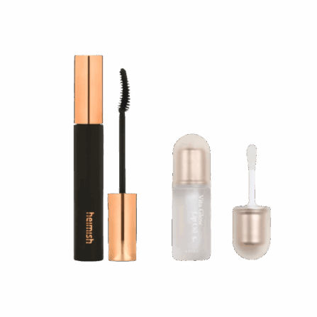 Набір для виразного погляду та доглянутих губ Heimish Mascara & Axis-Y Lip Oil Set