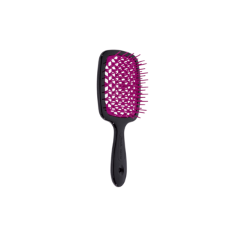 Міні щітка для волосся Janeke Small Superbrush The Original Italian Patent Black And Pink