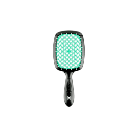 Міні щітка для волосся Janeke Small Superbrush The Original Italian Patent Black And Mint