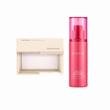 Набір для стійкого макіяжу Heimish Moringa Ceramide Pressed Setting Powder + TIRTIR Mask Fit Waterproof Setting Spray
