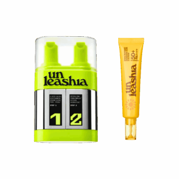 Набір для очищення пор та щоденного захисту шкіри UNLEASHIA Two Step Bubble Mask & Banana Sun Serum