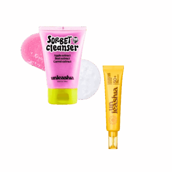 Набір для очищення та захисту шкіри UNLEASHIA Sorbet Cleanser & Banana Sun Serum