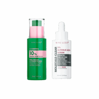 Набір серумів Nine Less з азелаїновою + гліколевою кислотою A-Control 10% Azelaic Acid Serum + Molecule-Clear 5% Glycolic Acid Serum