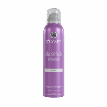 Гель-пінка для душу з мускусно-пудровим ароматом O’lysee Extra Foaming Shower Gel Musk