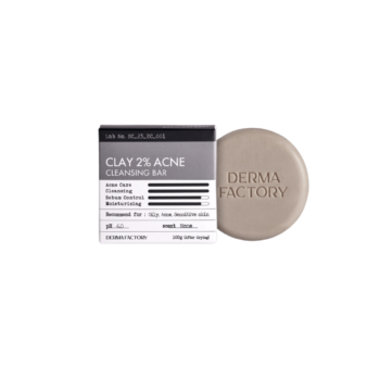 Очищувальне мило для проблемної шкіри Derma Factory Clay 2% Acne Cleansing Bar