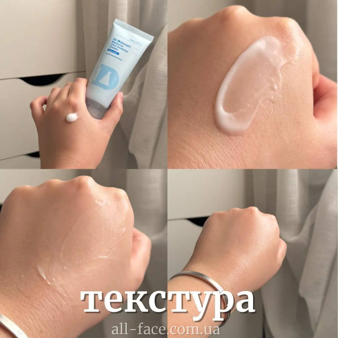 Зволожувальний гель-крем Dr.Different Hyaluron Cool Soothing Cream