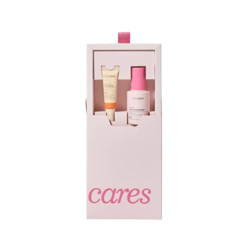 Набір засобів для обличчя whocares Gentle Peel Lactic Acid Serum 30 ml x Bifida Barrier Sun Cream 10 ml (sample)