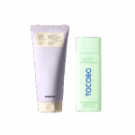 Набір для чутливої шкіри (очищення та SPF) WHIPPED Vegan Pack Cleanser Jumbo Jojovender + Tocobo Cica Calming Sun Serum SPF50+ купити в Києві Україна | All Face