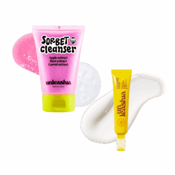 Набір для очищення та захисту шкіри UNLEASHIA Sorbet Cleanser & Banana Sun Serum
